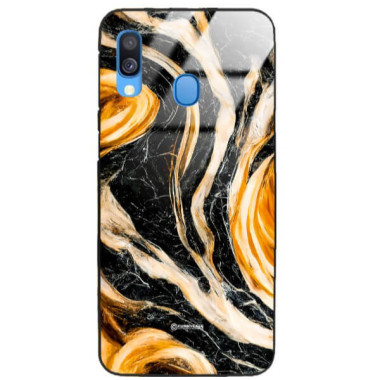 ETUI BLACK GLASS CASE NA TELEFON SAMSUNG GALAXY A40 ST_MAB-1