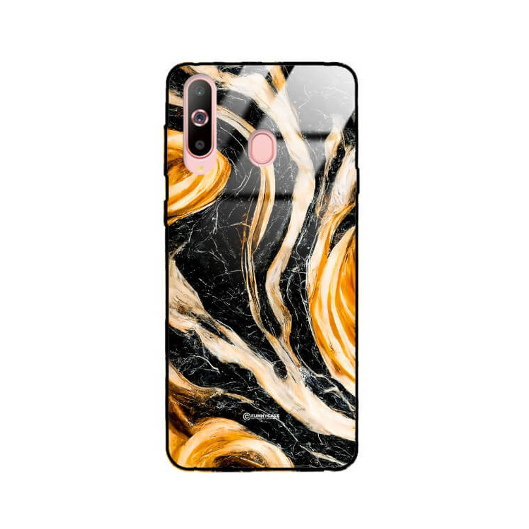 ETUI BLACK GLASS CASE NA TELEFON SAMSUNG GALAXY A60 ST_MAB-1