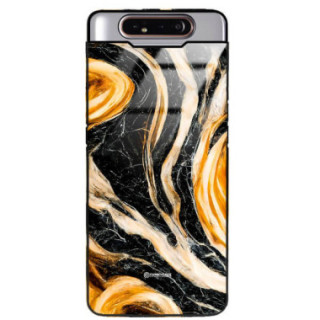 ETUI BLACK GLASS CASE NA TELEFON SAMSUNG GALAXY A80 / A90 ST_MAB-1