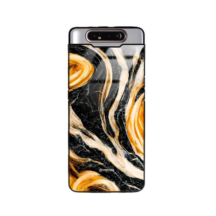 ETUI BLACK GLASS CASE NA TELEFON SAMSUNG GALAXY A80 / A90 ST_MAB-1