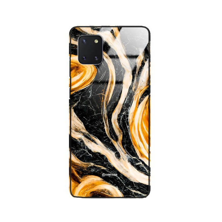 ETUI BLACK GLASS CASE NA TELEFON SAMSUNG GALAXY A81 / NOTE 10 LITE ST_MAB-1