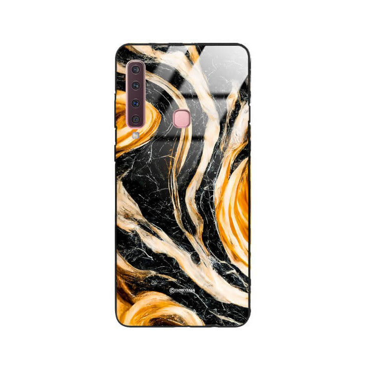 ETUI BLACK GLASS CASE NA TELEFON SAMSUNG GALAXY A9 2018 ST_MAB-1