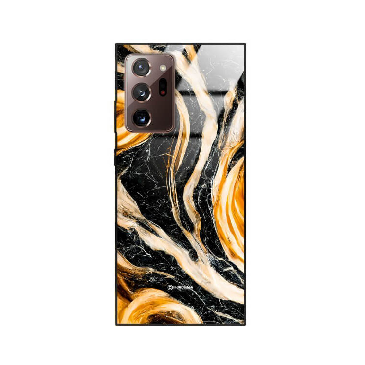 ETUI BLACK GLASS CASE NA TELEFON SAMSUNG GALAXY NOTE 20 ULTRA ST_MAB-1