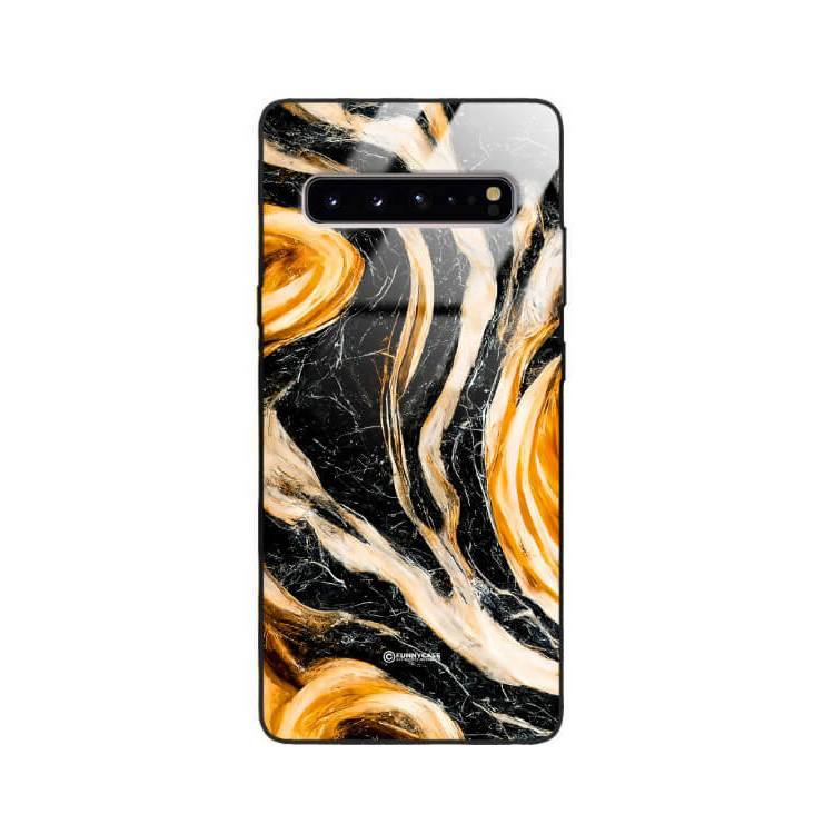 ETUI BLACK GLASS CASE NA TELEFON SAMSUNG GALAXY S10 5G ST_MAB-1