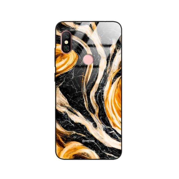 ETUI BLACK GLASS CASE NA TELEFON XIAOMI REDMI NOTE 6 / 6 PRO  ST_MAB-1