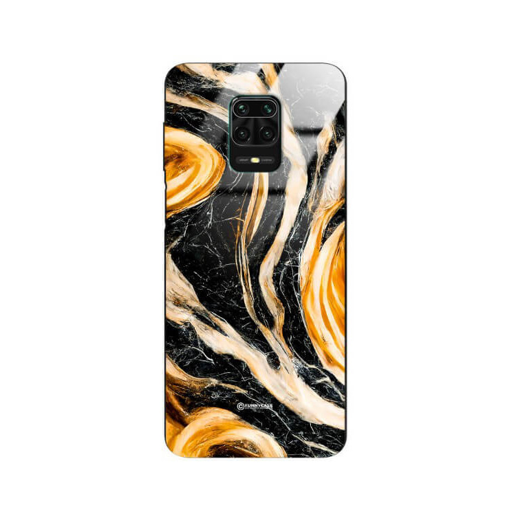 ETUI BLACK GLASS CASE NA TELEFON XIAOMI REDMI NOTE 9S / PRO ST_MAB-1