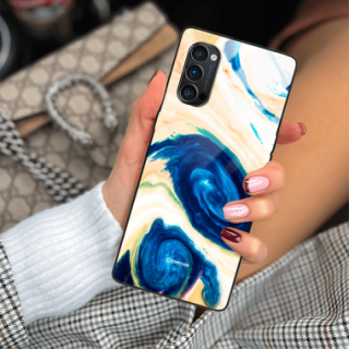 ETUI BLACK GLASS CASE NA TELEFON OPPO RENO 4 PRO ST_MAB-2