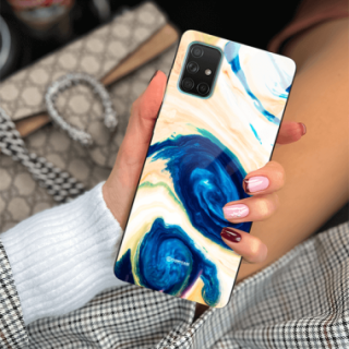 ETUI BLACK GLASS CASE NA TELEFON SAMSUNG GALAXY A71 ST_MAB-2