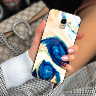 ETUI BLACK GLASS CASE NA TELEFON SAMSUNG GALAXY J6 2018 ST_MAB-2