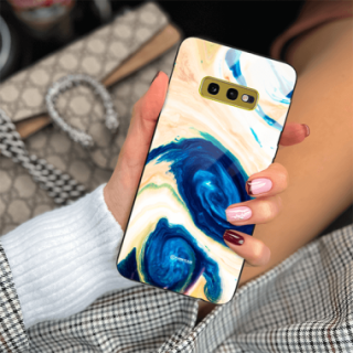 ETUI BLACK GLASS CASE NA TELEFON SAMSUNG GALAXY S10e ST_MAB-2