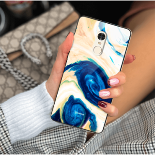 ETUI BLACK GLASS CASE NA TELEFON XIAOMI REDMI NOTE 4 NOTE 4X ST_MAB-2
