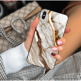 ETUI BLACK GLASS CASE NA TELEFON APPLE IPHONE X / XS ST_MAB-3