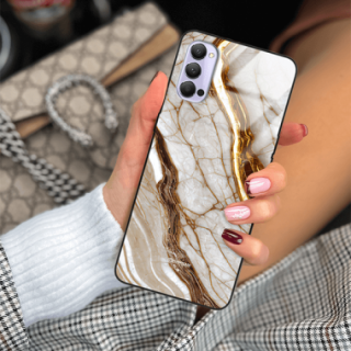 ETUI BLACK GLASS CASE NA TELEFON OPPO RENO 4 ST_MAB-3