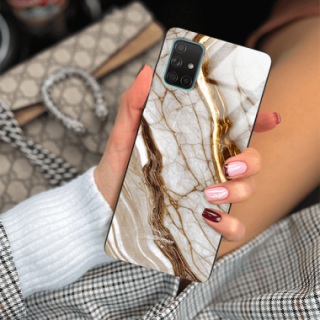 ETUI BLACK GLASS CASE NA TELEFON SAMSUNG GALAXY A71 ST_MAB-3