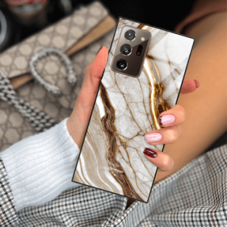 ETUI BLACK GLASS CASE NA TELEFON SAMSUNG GALAXY NOTE 20 ULTRA ST_MAB-3