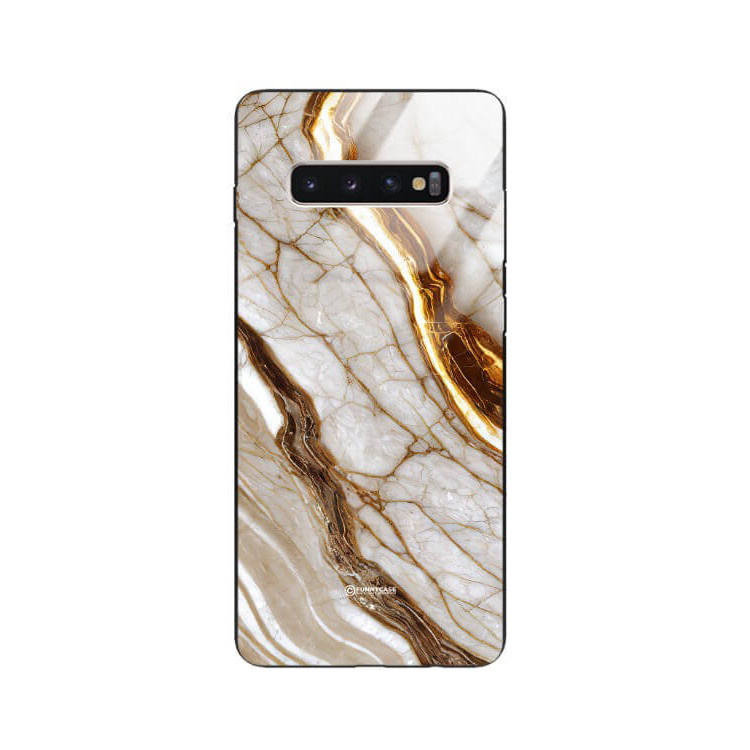 ETUI BLACK GLASS CASE NA TELEFON SAMSUNG GALAXY S10 PLUS ST_MAB-3