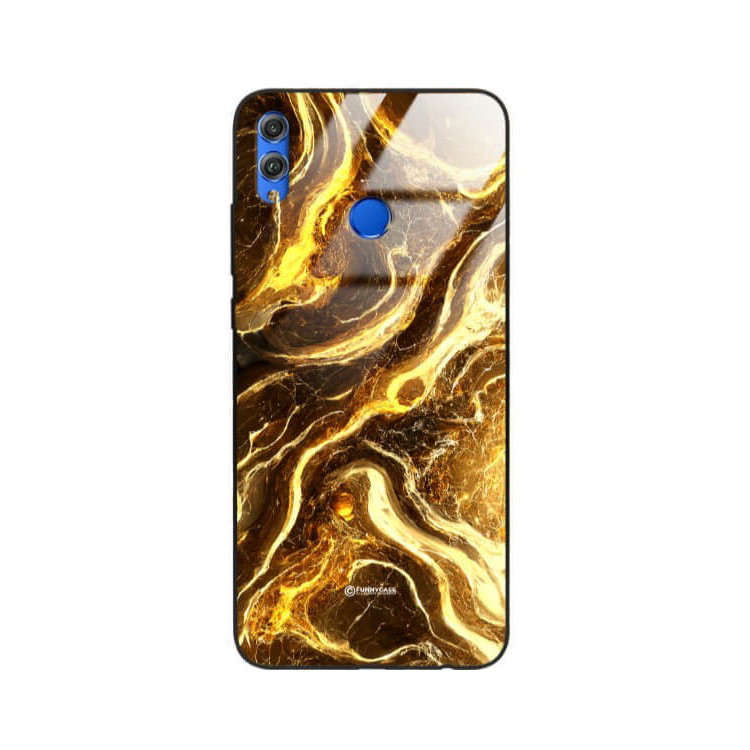 ETUI BLACK GLASS CASE NA TELEFON HUAWEI HONOR 8X ST_MAB-4
