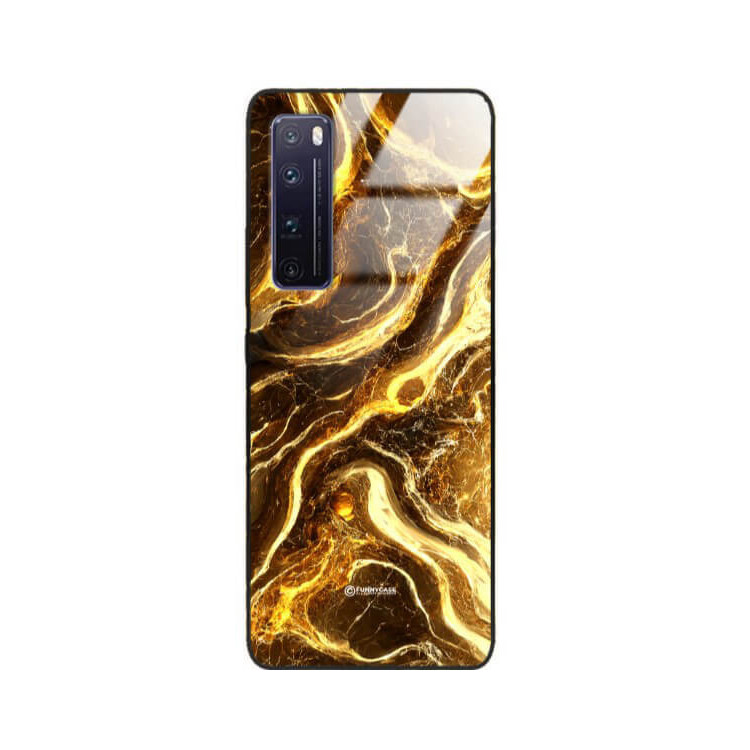 ETUI BLACK GLASS CASE NA TELEFON HUAWEI NOVA 7 PRO ST_MAB-4