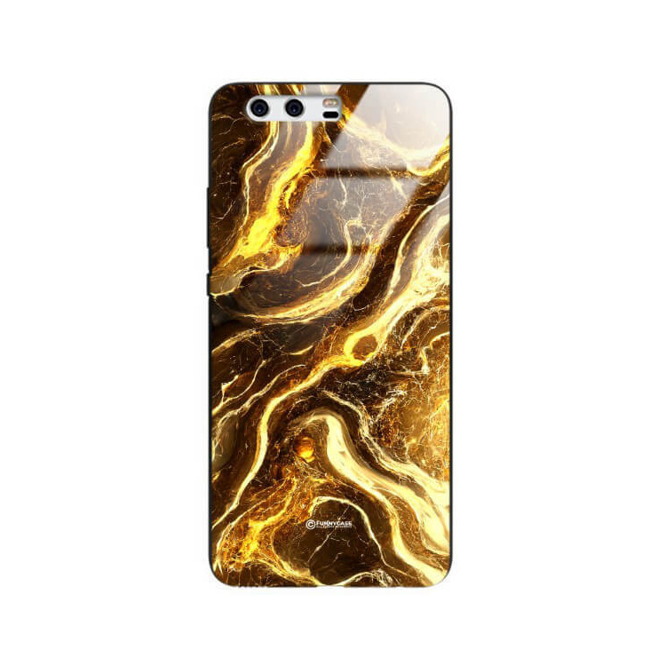 ETUI BLACK GLASS CASE NA TELEFON HUAWEI P10 ST_MAB-4