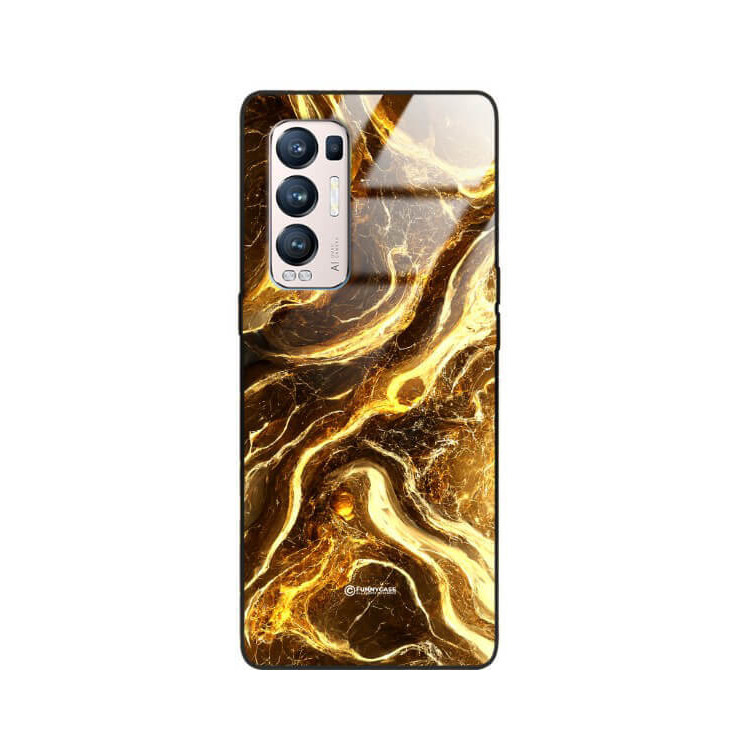 ETUI BLACK GLASS CASE NA TELEFON OPPO RENO 5 PRO PLUS ST_MAB-4