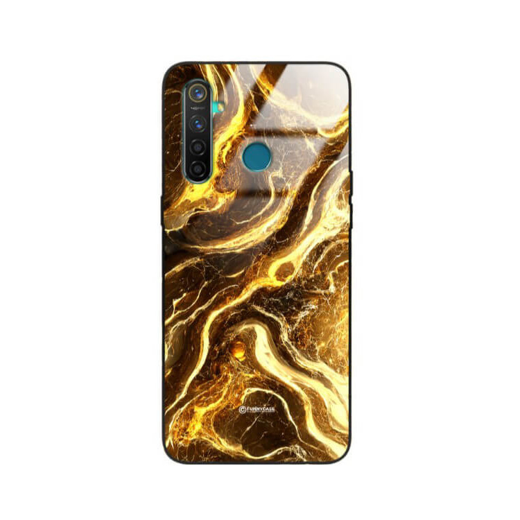 ETUI BLACK GLASS CASE NA TELEFON REALME 5 ST_MAB-4