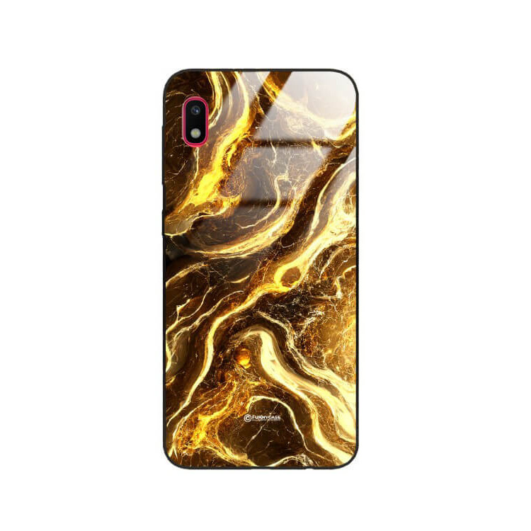 ETUI BLACK GLASS CASE NA TELEFON SAMSUNG GALAXY A10 ST_MAB-4