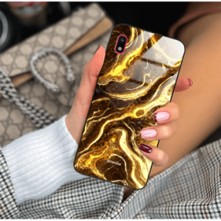 ETUI BLACK GLASS CASE NA TELEFON SAMSUNG GALAXY A10 ST_MAB-4