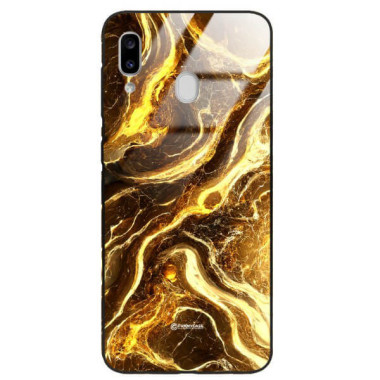 ETUI BLACK GLASS CASE NA TELEFON SAMSUNG GALAXY A20e ST_MAB-4