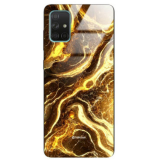 ETUI BLACK GLASS CASE NA TELEFON SAMSUNG GALAXY A71 ST_MAB-4