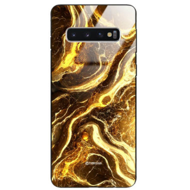 ETUI BLACK GLASS CASE NA TELEFON SAMSUNG GALAXY S10 ST_MAB-4