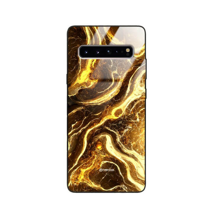 ETUI BLACK GLASS CASE NA TELEFON SAMSUNG GALAXY S10 5G ST_MAB-4