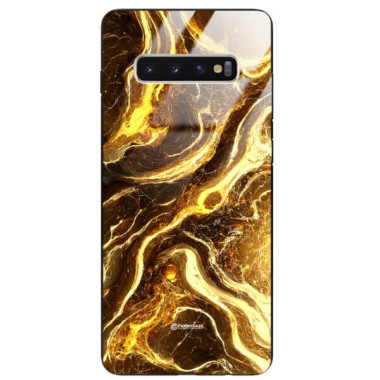 ETUI BLACK GLASS CASE NA TELEFON SAMSUNG GALAXY S10 PLUS ST_MAB-4