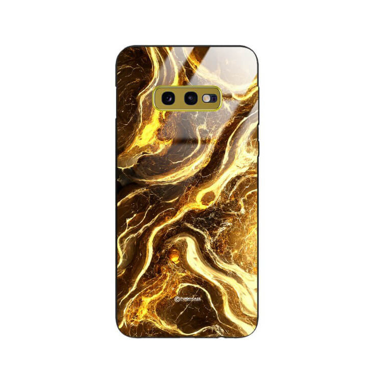 ETUI BLACK GLASS CASE NA TELEFON SAMSUNG GALAXY S10e ST_MAB-4