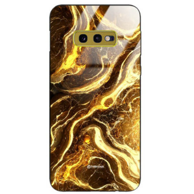 ETUI BLACK GLASS CASE NA TELEFON SAMSUNG GALAXY S10e ST_MAB-4