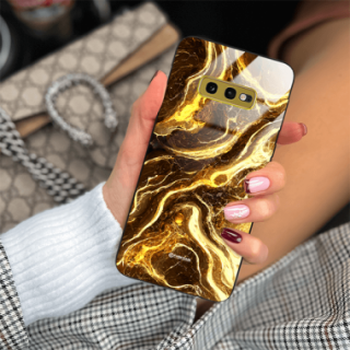 ETUI BLACK GLASS CASE NA TELEFON SAMSUNG GALAXY S10e ST_MAB-4