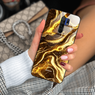 ETUI BLACK GLASS CASE NA TELEFON XIAOMI REDMI 9 ST_MAB-4