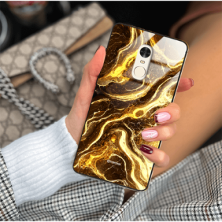 ETUI BLACK GLASS CASE NA TELEFON XIAOMI REDMI NOTE 4 NOTE 4X ST_MAB-4