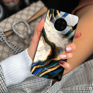 ETUI BLACK GLASS CASE NA TELEFON HUAWEI MATE 30 ST_MAB-5