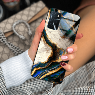 ETUI BLACK GLASS CASE NA TELEFON OPPO A16 / A16s / A54s ST_MAB-5
