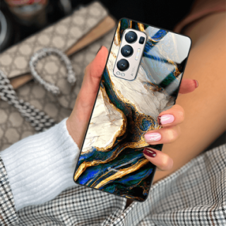 ETUI BLACK GLASS CASE NA TELEFON OPPO RENO 5 PRO PLUS ST_MAB-5