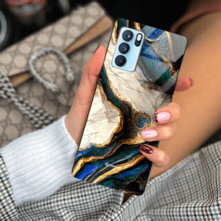 ETUI BLACK GLASS CASE NA TELEFON OPPO RENO 6 ST_MAB-5