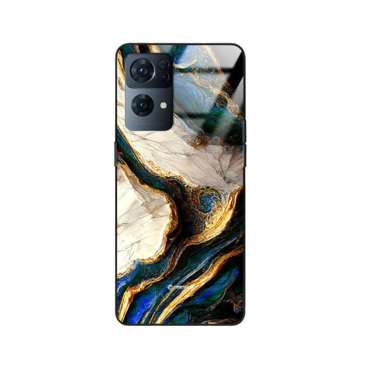 ETUI BLACK GLASS CASE NA TELEFON OPPO RENO 7 PRO 5G ST_MAB-5