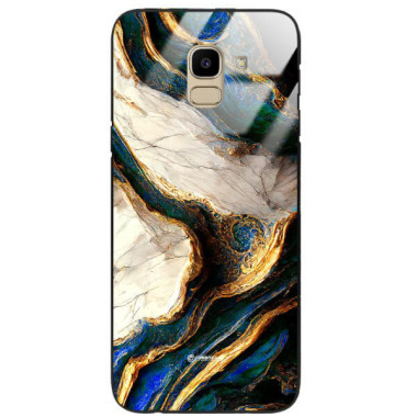 ETUI BLACK GLASS CASE NA TELEFON SAMSUNG GALAXY J6 2018 ST_MAB-5