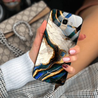 ETUI BLACK GLASS CASE NA TELEFON SAMSUNG GALAXY J6 2018 ST_MAB-5