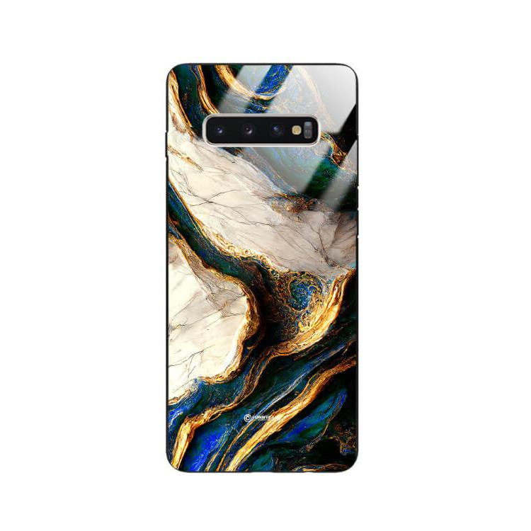 ETUI BLACK GLASS CASE NA TELEFON SAMSUNG GALAXY S10 PLUS ST_MAB-5