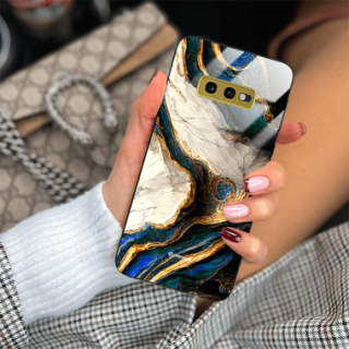 ETUI BLACK GLASS CASE NA TELEFON SAMSUNG GALAXY S10e ST_MAB-5