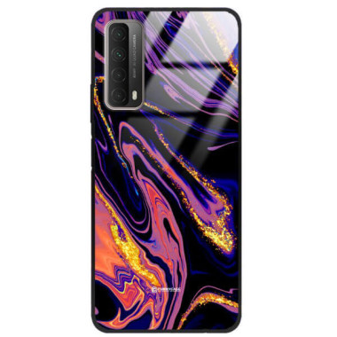 ETUI BLACK GLASS CASE NA TELEFON HUAWEI P SMART 2021 / Y7a ST_MAB-6