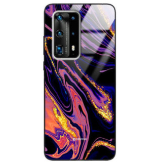 ETUI BLACK GLASS CASE NA TELEFON HUAWEI P40 PRO PLUS ST_MAB-6