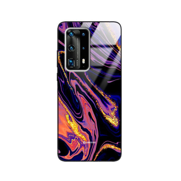 ETUI BLACK GLASS CASE NA TELEFON HUAWEI P40 PRO PLUS ST_MAB-6