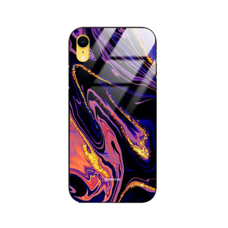 ETUI BLACK GLASS CASE NA TELEFON APPLE IPHONE XR ST_MAB-6